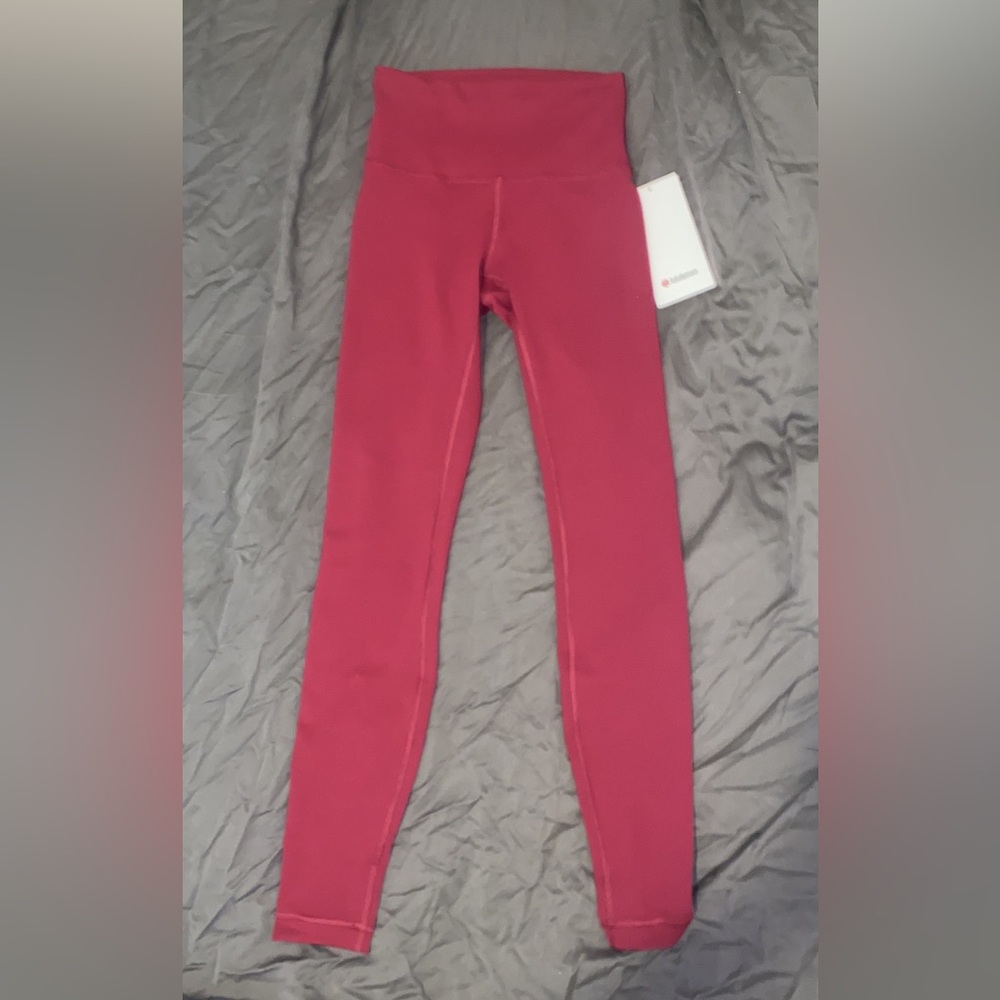 Lululemon Wunder Train Leggings Magenta Smoke